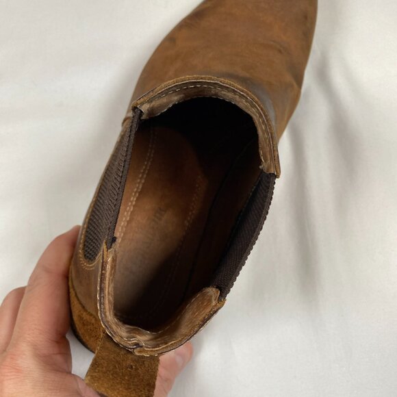 Florshiem Lodge Plain Toe Gore Men's Boots 9 Brown - Picture 12 of 13